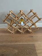 Vintage Wijnrek inklapbaar (harmonica model), Ophalen, Gebruikt, 5 tot 15 flessen, Minder dan 50 cm