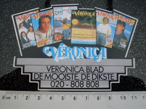 sticker Veronica logo blad tv magazine tijdschrift, Verzamelen, Stickers, Zo goed als nieuw, Film, Tv of Omroep, Verzenden