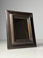 Ribbelframe spiegel bruin 20e eeuw, Ophalen, Overige vormen, Minder dan 50 cm