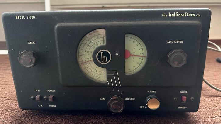 Vintage Hallicrafters S-38B Communicatie Ontvanger, Audio, Tv en Foto, Radio's, Gebruikt, Radio, Ophalen