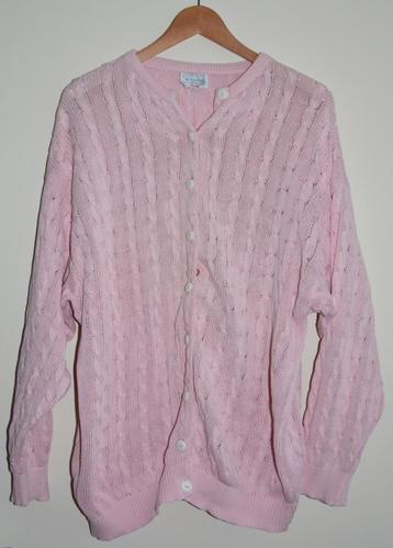 Benetton roze katoenen vest maat 46 / 48 beschikbaar voor biedingen