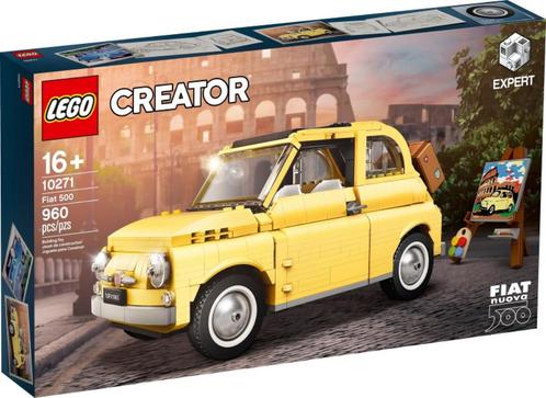 Lego | Fiat 500 Geel | 10271, Kinderen en Baby's, Speelgoed | Duplo en Lego, Nieuw, Lego, Complete set, Verzenden