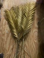 Gouden palm takken met glitter. 18 stuks, Diversen, Kerst, Ophalen of Verzenden, Zo goed als nieuw