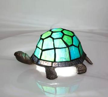 Schildpad Glas-in-Lood Lamp – Uniek & Sfeervol NIEUW! beschikbaar voor biedingen