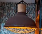 Industriële 'Emma' hanglamp roest 45cm doorsnede, Ophalen of Verzenden, Zo goed als nieuw, Minder dan 50 cm