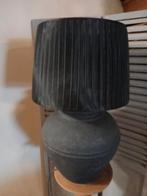 Zware landelijke lamp met kap, Huis en Inrichting, Ophalen, Zwart, Rond, Zo goed als nieuw