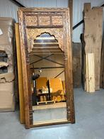 Spiegel uit india met houtsnijwerk, Huis en Inrichting, Woonaccessoires | Spiegels, 200 cm of meer, Nieuw, Ophalen of Verzenden