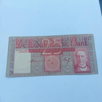 25 gulden biljet Mees uit 1941 in PR- zeldzame serie  beschikbaar voor biedingen