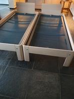 2 auping auronde bedden middelhoog model 41 cm, 90 cm, Wit, Tweepersoons, Ophalen of Verzenden