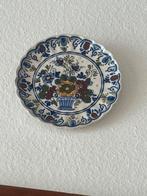 Antieke Schaal met Bloemmotief Handbeschilderd Delfts Blauw, Ophalen of Verzenden