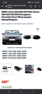 BMW M look spiegelkappen E81 E82 E87 E88 E90 E91 E92 E93, Auto-onderdelen, Nieuw, Achterklep, Ophalen of Verzenden, BMW