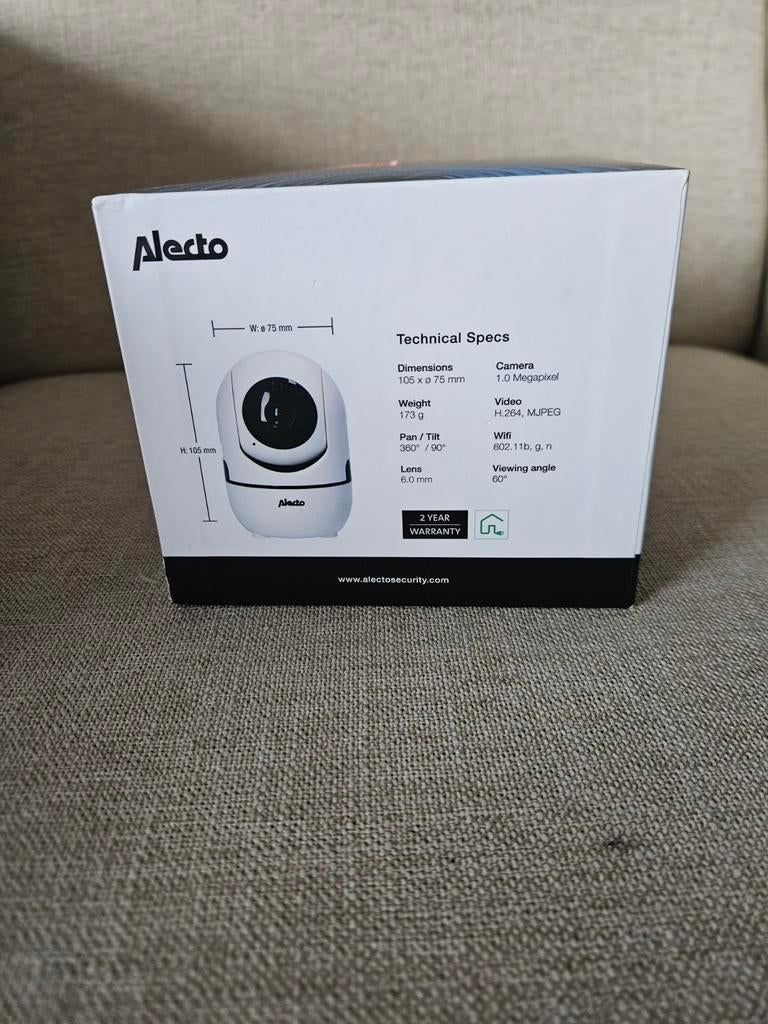 Alecto DVC-165+ Wifi Camera - Nieuw in doos!, Ophalen of Verzenden, Nieuw, Binnencamera