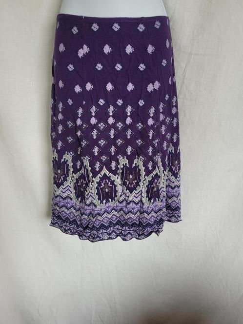 Mooie paarse rok mt 40 merk One Touch, Kleding | Dames, Rokken, Zo goed als nieuw, Maat 38/40 (M), Paars, Knielengte, Ophalen of Verzenden