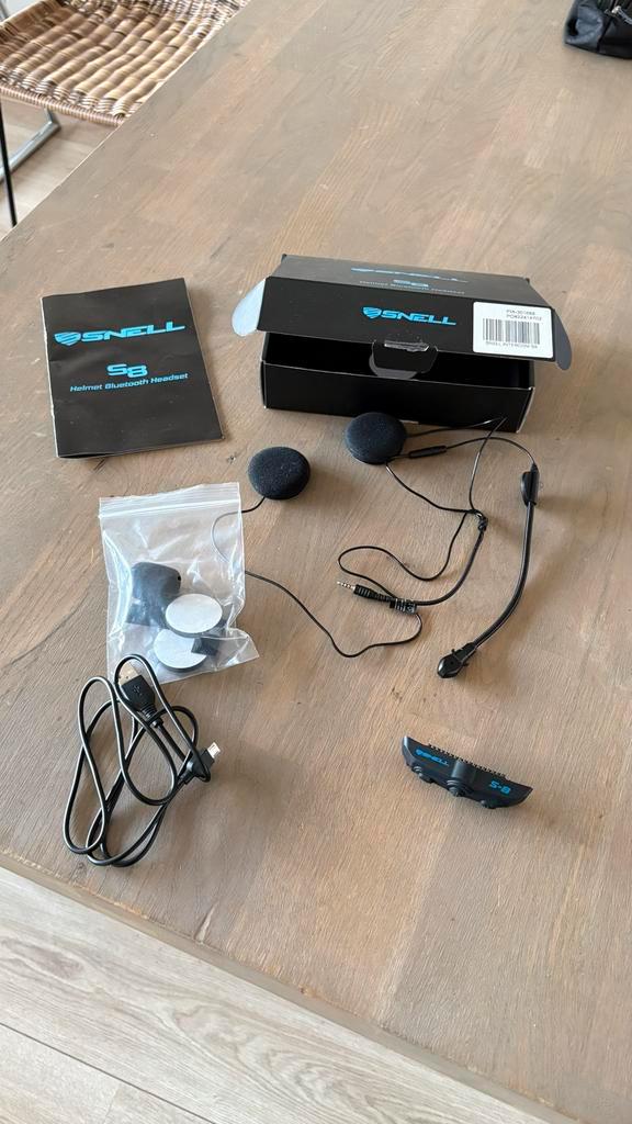 Snell S8 Bluetooth Helm Intercom communicatie - Nieuwstaat!, Motoren, Kleding | Motorhelmen, Systeemhelm, Overige merken, Ophalen of Verzenden