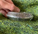 Mooie grove griekse armband, Ophalen, Zo goed als nieuw, Zilver, Staal