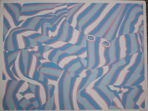 Har Sanders, zeefdruk. Broek met foutje, bijzonder werk., Antiek en Kunst, Kunst | Litho's en Zeefdrukken, Ophalen