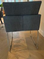Strak design eetkamer stoelen, Huis en Inrichting, Ophalen, Zo goed als nieuw, Grijs, Stof