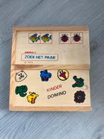 Kinder Domino Zoek Het Paar - Animals, Kinderen en Baby's, Ophalen of Verzenden, Zo goed als nieuw, Jongen of Meisje