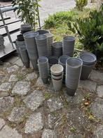 Grote partij kunststof bloempotten (150 stuks), Tuin en Terras, Bloempotten, Kunststof, Gebruikt, Rond, Ophalen of Verzenden