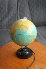 leuke oude vintage globe wereldbol met werkende verlichting, Verlicht, Gebruikt, Ophalen of Verzenden