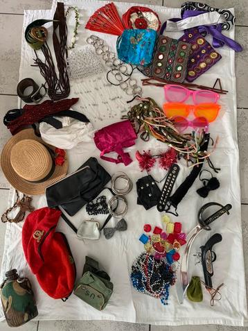 Veeel accessoires carnaval/verkleedfeest beschikbaar voor biedingen