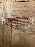 Zilveren Armband met Koraal, Gebruikt, Ophalen of Verzenden, Met bedels of kralen, Rood