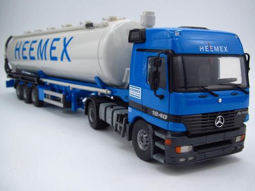 Tekno - Mercedes 1840 Actros Tankwagen '' Heemex Wanssum '', Hobby en Vrije tijd, Modelauto's | 1:50, Gebruikt, Bus of Vrachtwagen