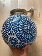 Oosterse Mozaïek Hanglamp Blauw, Ophalen, Gebruikt, Glas, Minder dan 50 cm