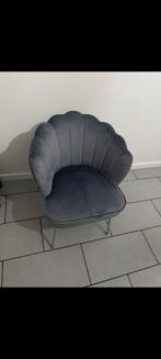 Schelp eetkamerstoel (grijs), Huis en Inrichting, Fauteuils, Ophalen of Verzenden, Zo goed als nieuw