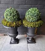 Zware gietijzeren Franse tuinpotten, Tuin en Terras, Tuinvazen, Ophalen