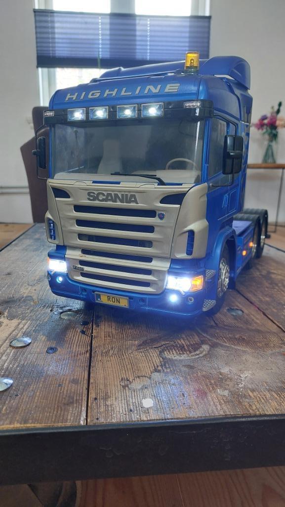 Tamiya Scania R620, Hobby en Vrije tijd, Modelbouw | Auto's en Voertuigen, Gebruikt, Truck, Tamiya, Ophalen