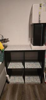 Zwarte Ikea kallax kast - 2x2 - Zwart - Beplakt, Ophalen, Gebruikt