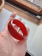 Donkerrode Braziliaanse Agaat Armband 62mm, Ophalen of Verzenden, Nieuw, Rood
