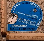 Vintage sticker Rallycross eurocircuit Valkenswaard helm '85, Ophalen of Verzenden, Zo goed als nieuw