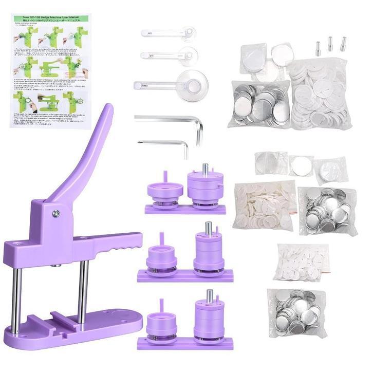 Badge Pin Knop Maker Machine Diy 25,32,58Mm, Verzamelen, Speldjes, Pins en Buttons, Nieuw, Verzenden