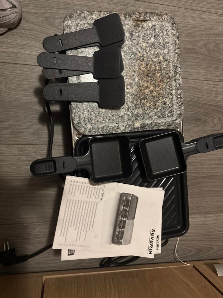 Severin Fondue/Raclette Grill - een keer gebruikt, Ophalen, Gebruikt