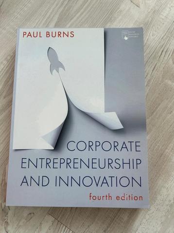 Boek Corporate Entrepreneurship and Innovation beschikbaar voor biedingen
