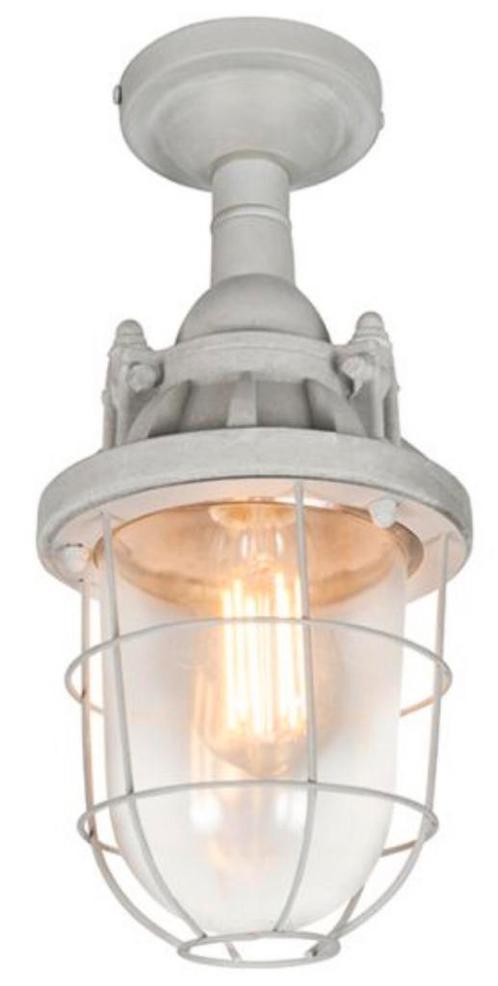 QAZQA PLAFONDLAMP CABIN BETON, Huis en Inrichting, Lampen | Plafondlampen, Zo goed als nieuw, Ophalen of Verzenden