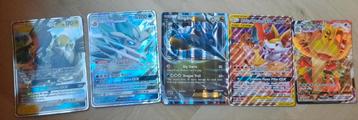 Pokémon grote Kaarten GX, VMAX, EX - Set van 5 beschikbaar voor biedingen