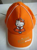 Petje Hello Kitty oranje, Meisje, Ophalen of Verzenden, Hello Kitty, Pet