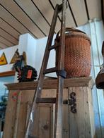 Antieke plukladder houten ladder stoer sober, Antiek en Kunst, Curiosa en Brocante, Ophalen