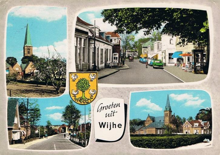 Wijhe - Olst, Groeten uit Wijhe rond 1980, Verzamelen, Ansichtkaarten | Nederland, Gelopen, Overijssel, 1980 tot heden, Verzenden