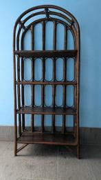 Rotan Retro Vintage Franse boogkast wandmeubel étagère, Gebruikt, Ophalen of Verzenden, Minder dan 150 cm, Minder dan 100 cm