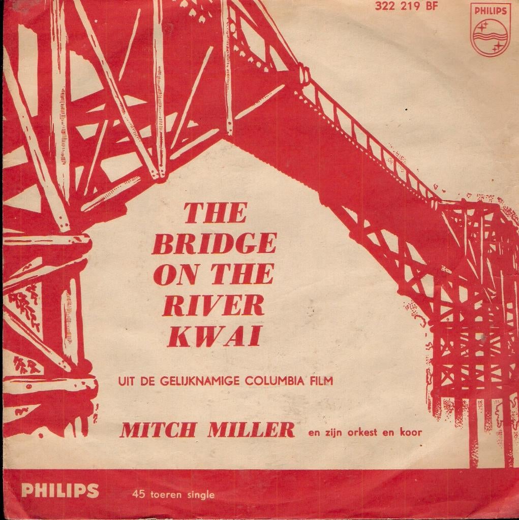 Mitch Miller -The Bridge Over The River Kwai (Colonel Bogey), Cd's en Dvd's, Vinyl Singles, Ophalen, Gebruikt, Filmmuziek en Soundtracks