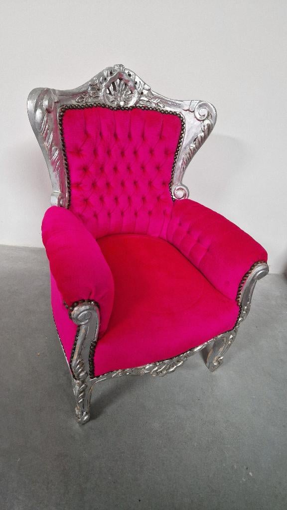 Roze Prinsessenstoel, Kinderen en Baby's, Kinderkamer | Tafels en Stoelen, Ophalen of Verzenden, Gebruikt, Stoel(en)