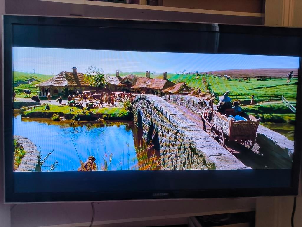 Samsung 46 inch LED TV inclusief Chromecast, Audio, Tv en Foto, Televisies, Gebruikt, LED, 100 cm of meer, Samsung, 50 Hz, Ophalen