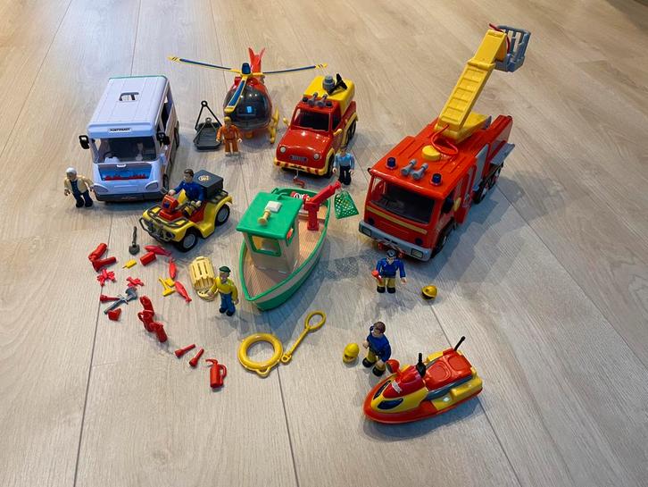 Complete set Brandweerman Sam, Kinderen en Baby's, Speelgoed | Bouwstenen, Gebruikt, Ophalen of Verzenden