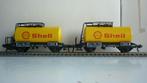 2 Fleischmann H0 Shell tankwagons, Gebruikt, Gelijkstroom, Verzenden, Fleischmann