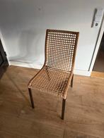 GeVlochten stoel, Huis en Inrichting, Stoelen, Ophalen, Gebruikt, Bruin, Metaal