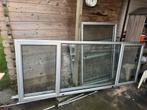 Aluminium kozijnen met dubbel glas, Doe-het-zelf en Verbouw, Kozijnen en Schuifpuien, Ophalen, Gebruikt, Aluminium, Raamkozijn